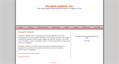 Desktop Screenshot of exergeticsystems.com